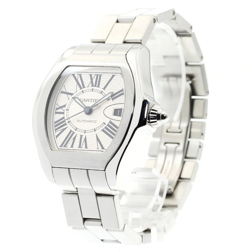 CARTIER Roadster LM W6206017 Date Silver Dial Automatic Men's Watch_894307